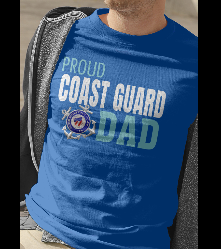 Proud United States Coast Guard Dad 1790 T-Shirt