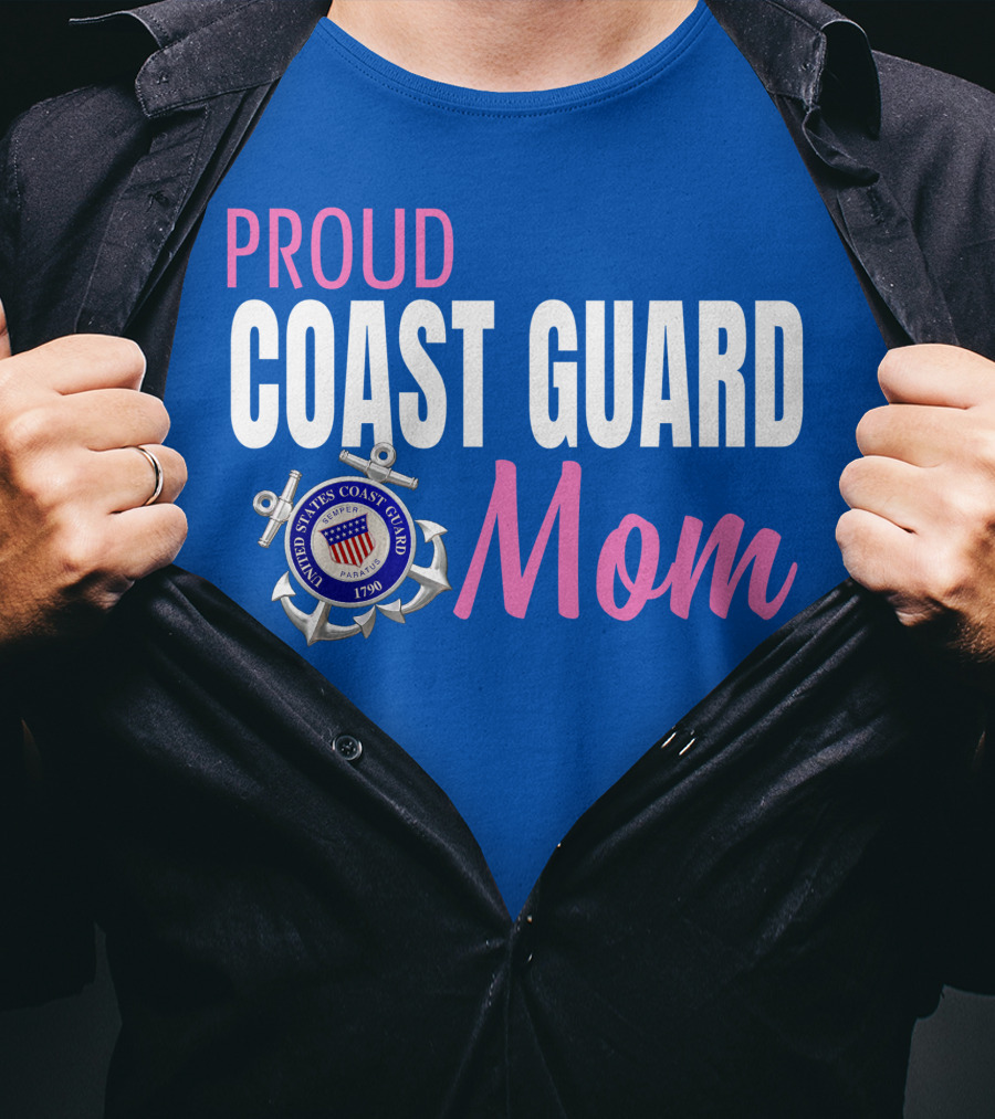 Proud Coast Guard Mom United States Coast Guard 1790 T-Shirt