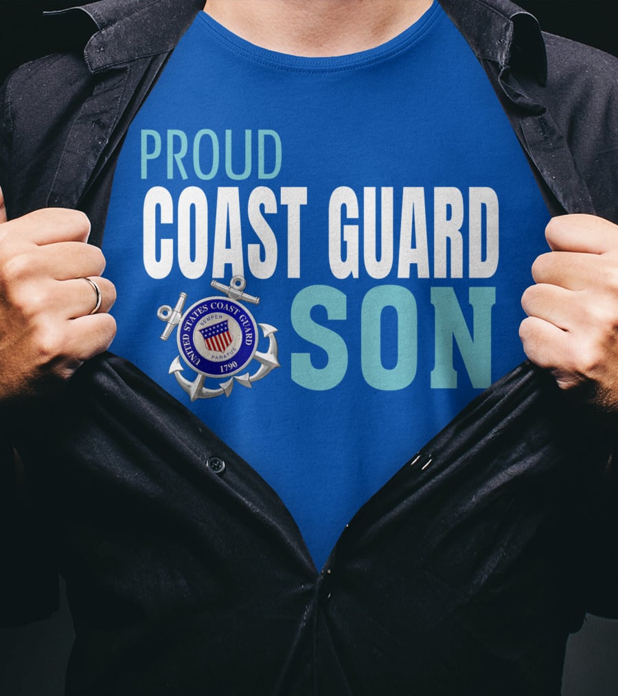 Proud Coast Guard Son United States Coast Guard 1790 T-Shirt