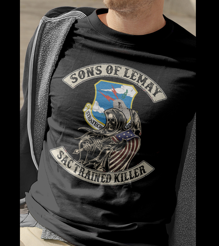 Sons Of Lemay Sac Trained Killer Strategic Air Command T-Shirt