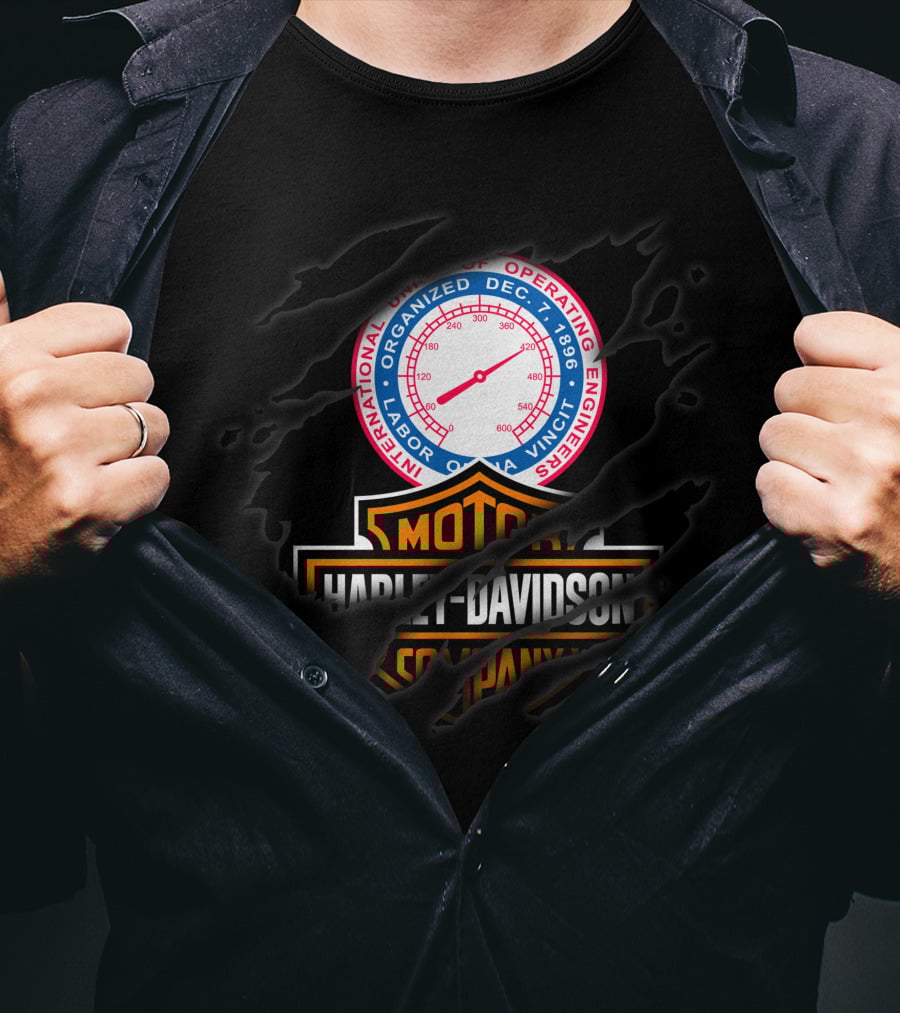 Operating Engineers Local 399 Harley Davidson T-Shirt