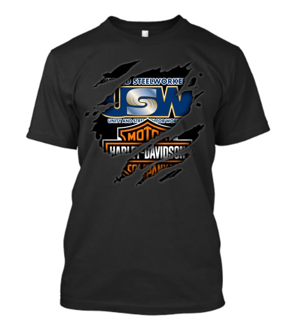 Usw Unity And Strength For Workers Harley Davidson Motor Company T-Shirt