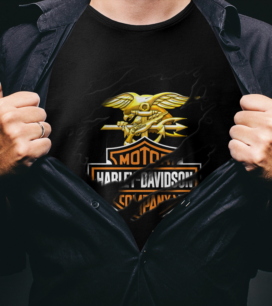 Harley Davidson Motor Company Golden Eagle T-Shirt