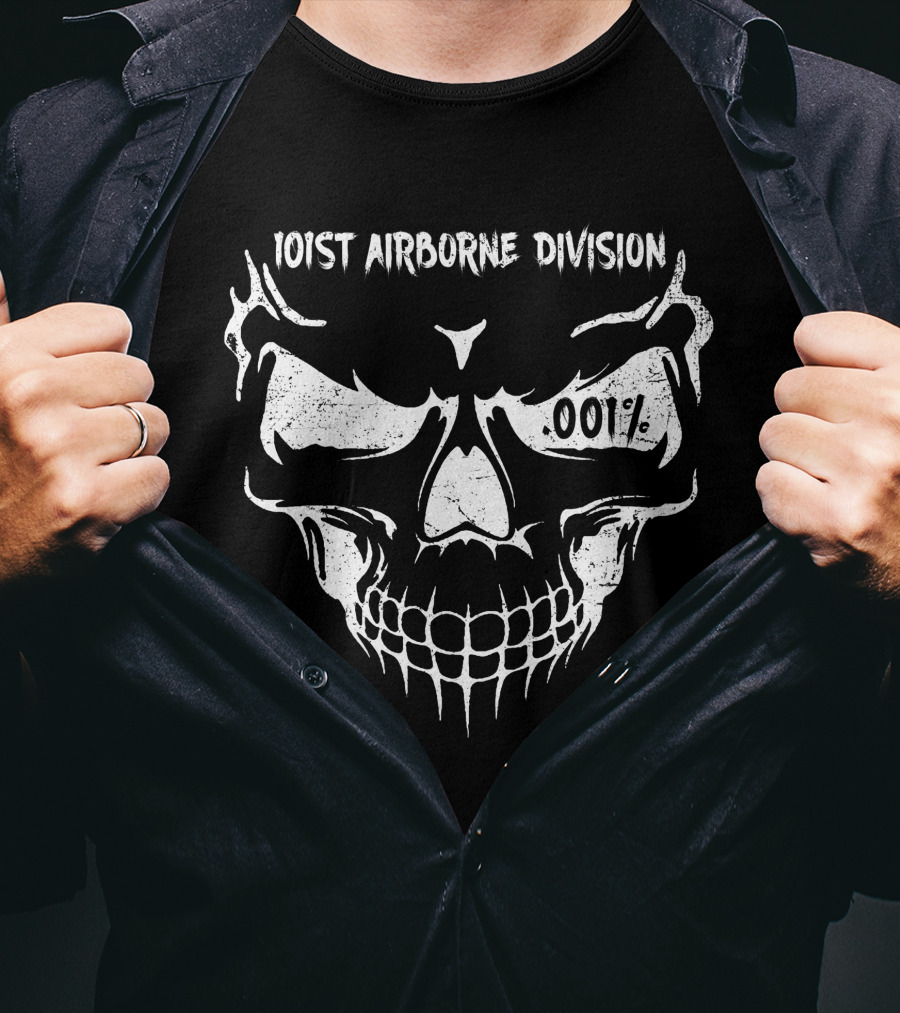 101St Airborne Division Skull 0.01% T-Shirt