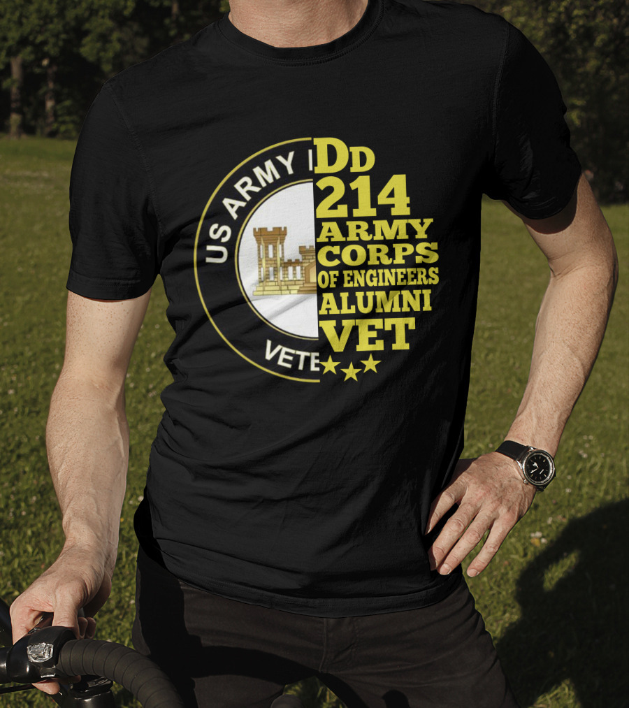 Dd 214 Army Corps Of Engineers Alumni Vet Us Army Veteran T-Shirt