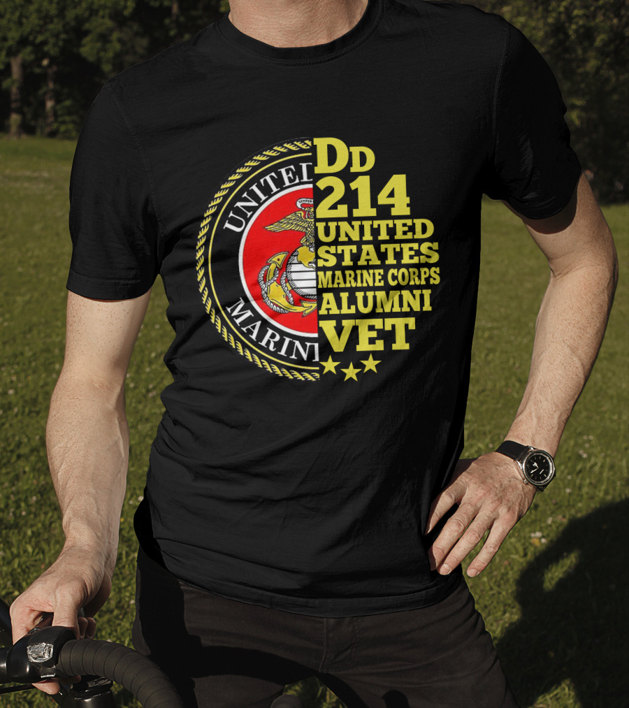 Dd 214 United States Marine Corps Alumni Vet T-Shirt