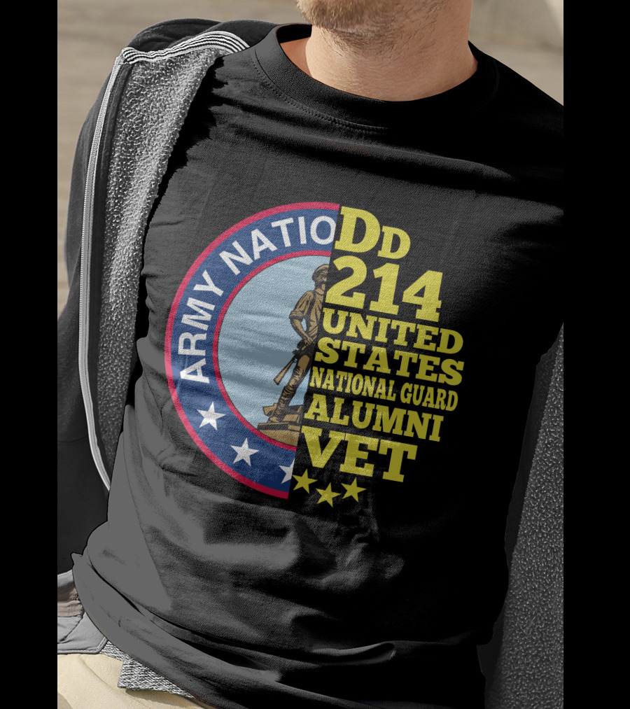 DD 214 United States Army National Guard Alumni Vet T-Shirt