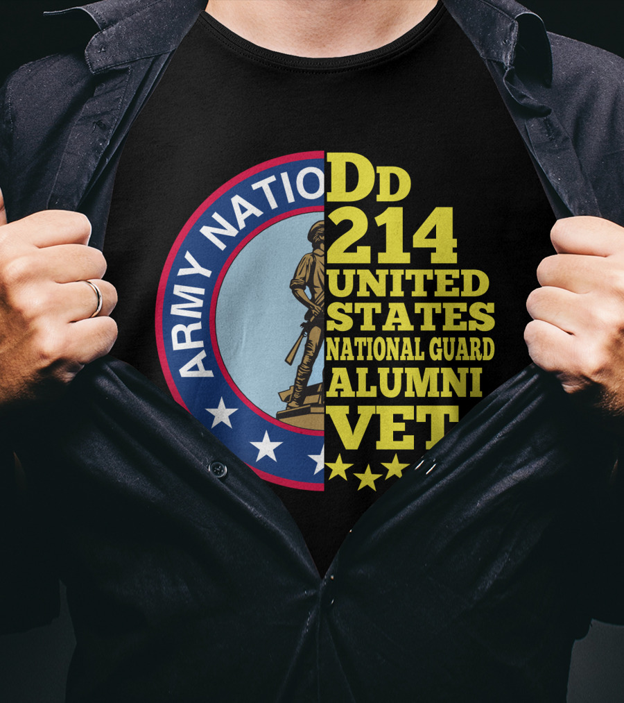 DD 214 United States Army National Guard Alumni Vet T-Shirt