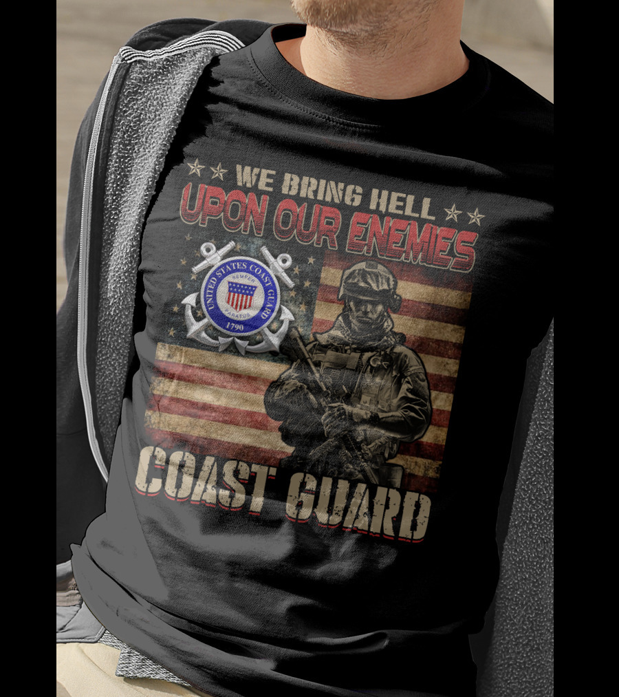 We Bring Hell Upon Our Enemies United States Coast Guard 1790 T-Shirt