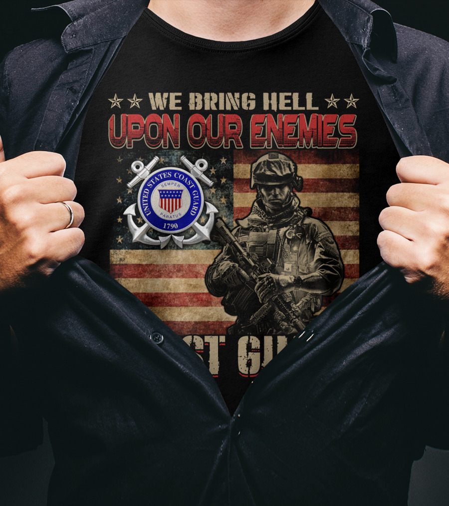 We Bring Hell Upon Our Enemies United States Coast Guard 1790 T-Shirt
