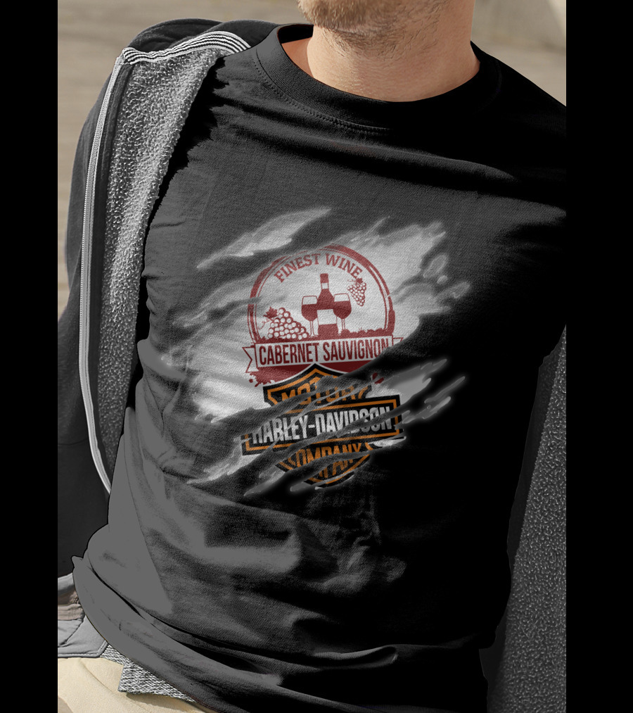 Finest Wine Cabernet Sauvignon Harley Davidson T-Shirt