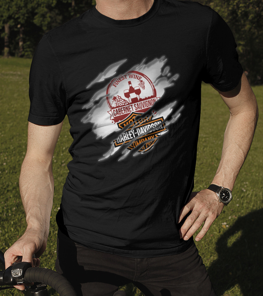 Finest Wine Cabernet Sauvignon Harley Davidson T-Shirt