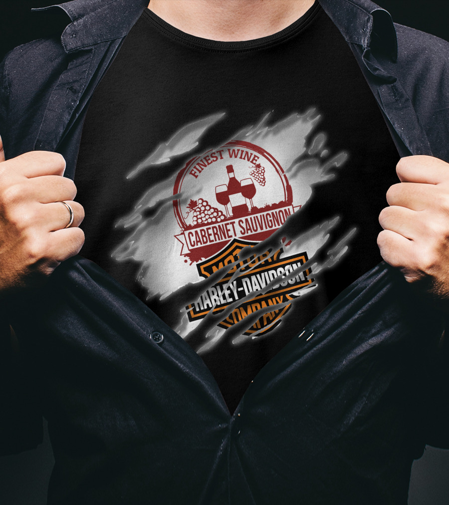 Finest Wine Cabernet Sauvignon Harley Davidson T-Shirt