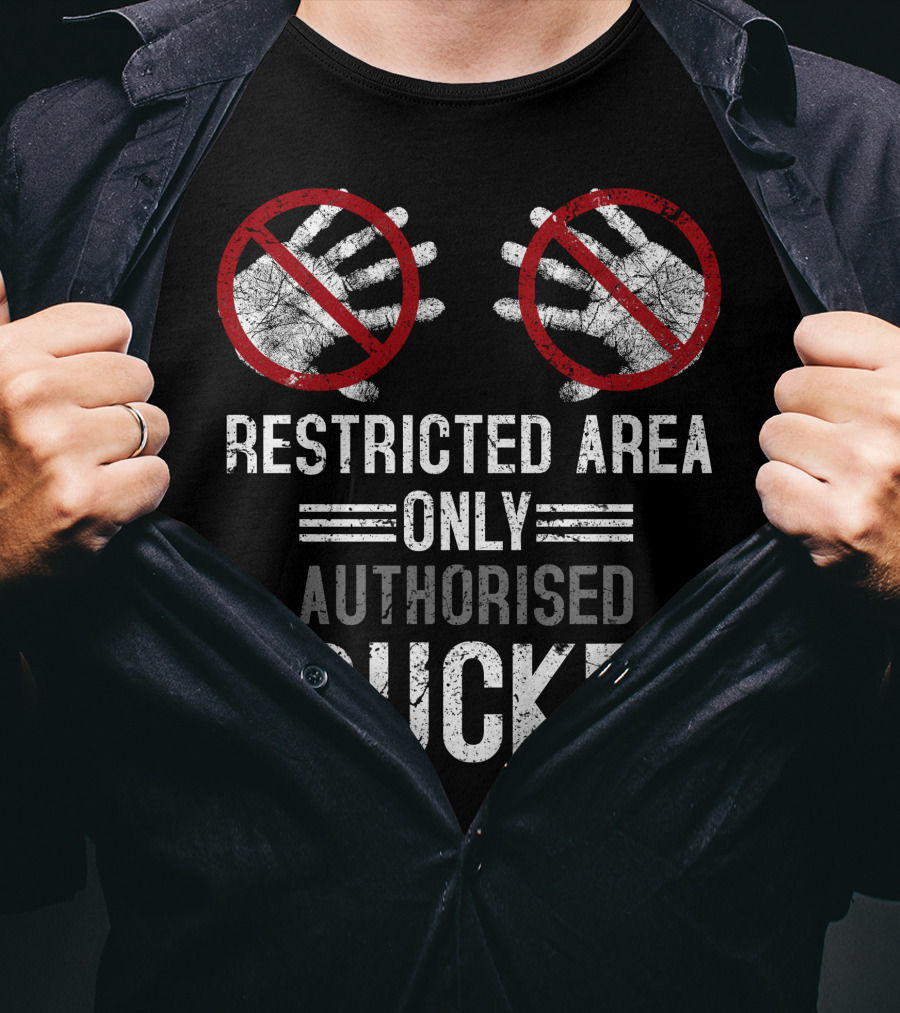 Restricted Area Only Authorised Trucker Mdlha31 T-Shirt