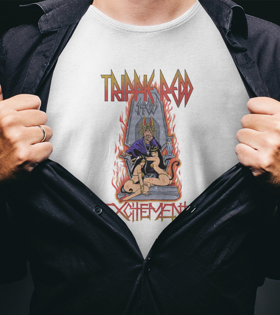 Trippie Redd 1400 Excitement Throne And Flames T-Shirt