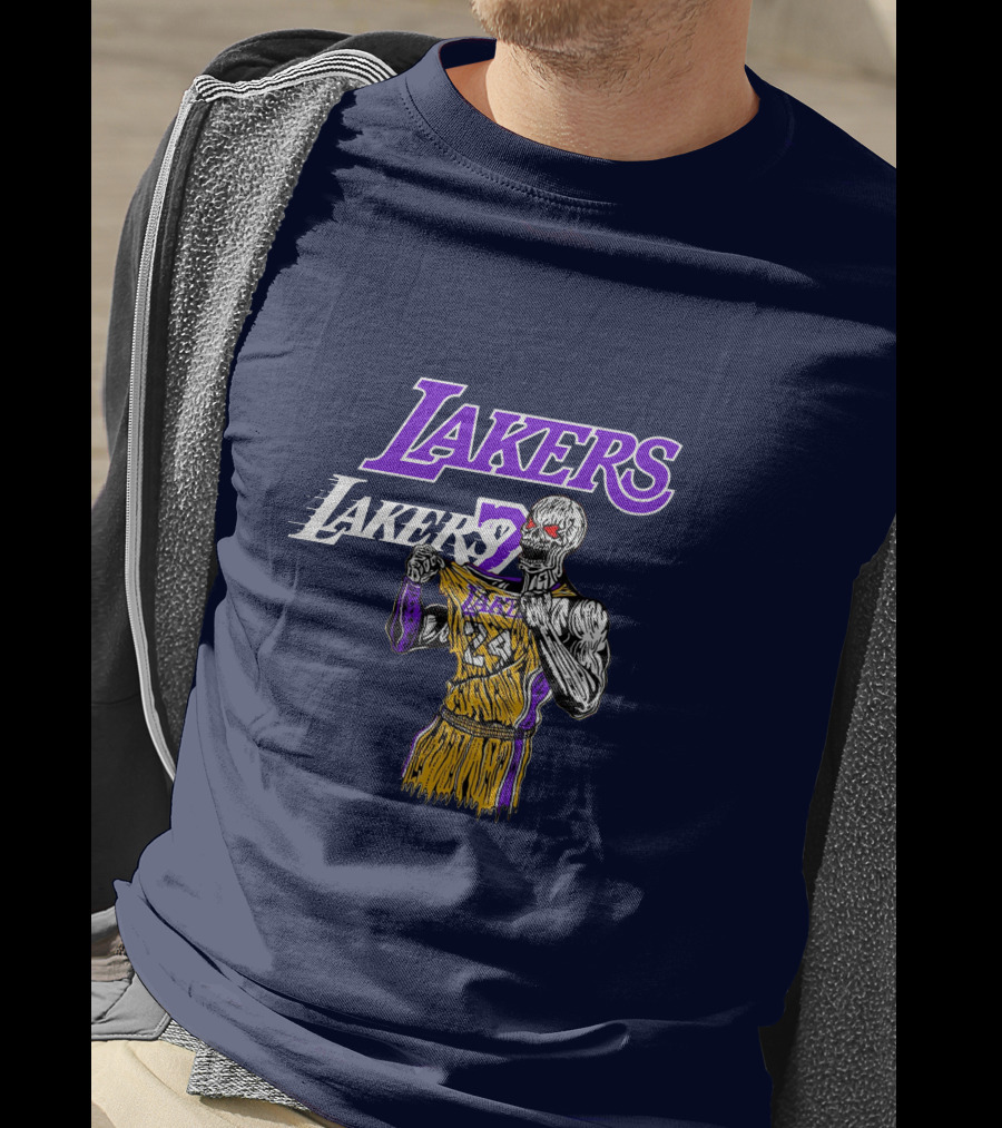 Warren Lotas Lakers Skeleton Basketball Player L7 T-Shirt