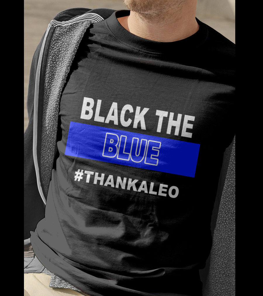 BLACK THE BLUE #THANKALEO Tampa T-Shirt