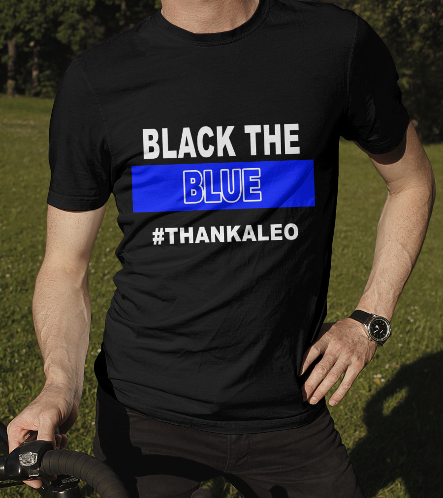 BLACK THE BLUE #THANKALEO Tampa T-Shirt