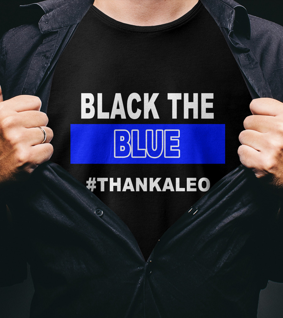 BLACK THE BLUE #THANKALEO Tampa T-Shirt