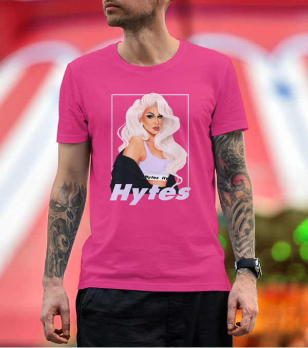 Premium T-Shirt: Hytes Brooke Lynn Hytes Glamorous Pink T-Shirt Hytes Brooke Lynn Hytes Glamorous Pink T-Shirt