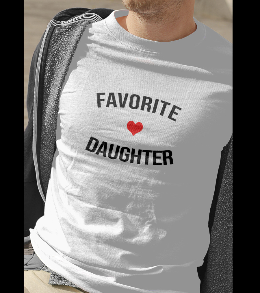 Favorite Daughter Heart White T-Shirt