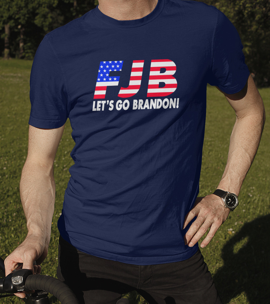 FJB Let's Go Brandon American Flag T-Shirt