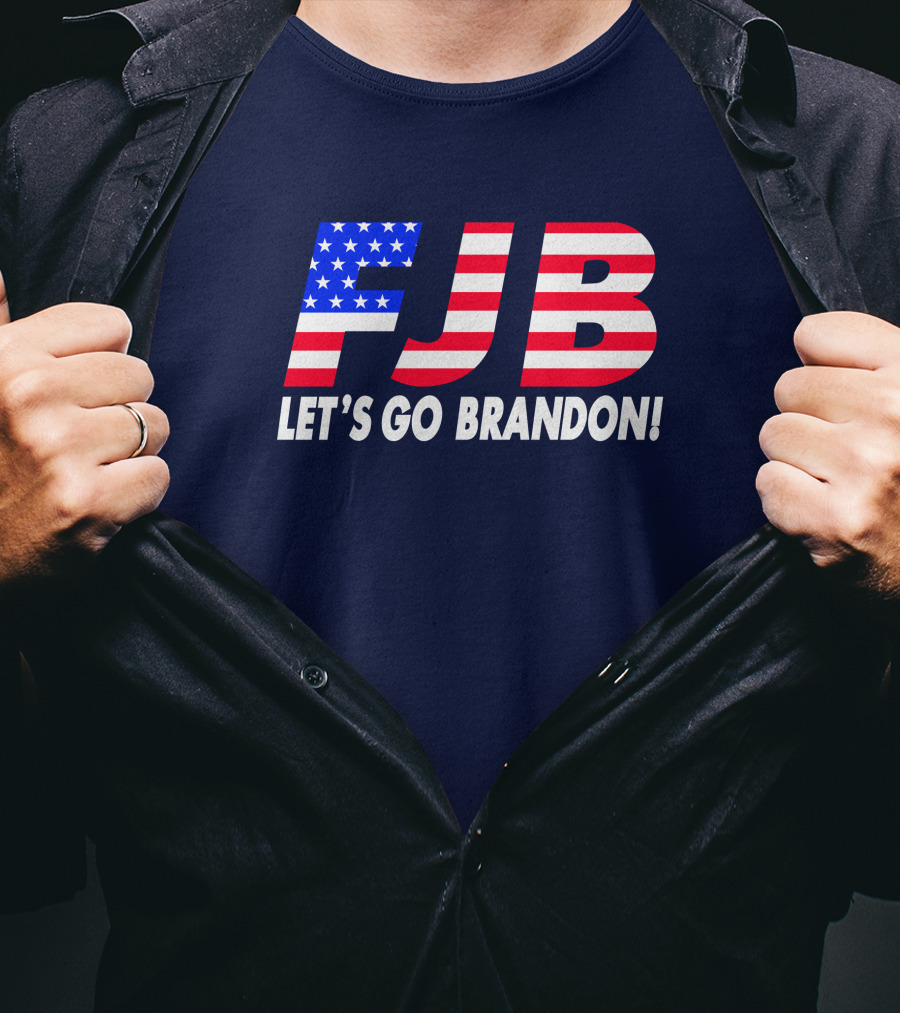 FJB Let's Go Brandon American Flag T-Shirt
