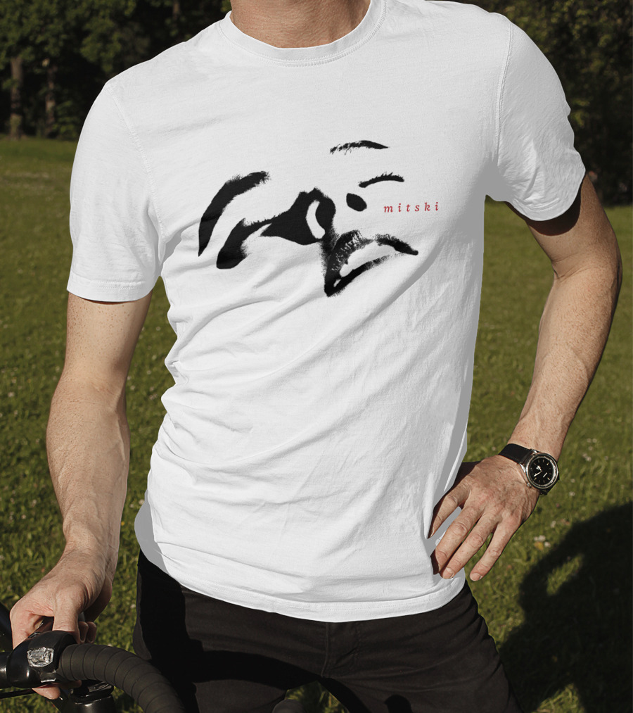 Mitski Abstract Face Brushstrokes T-Shirt