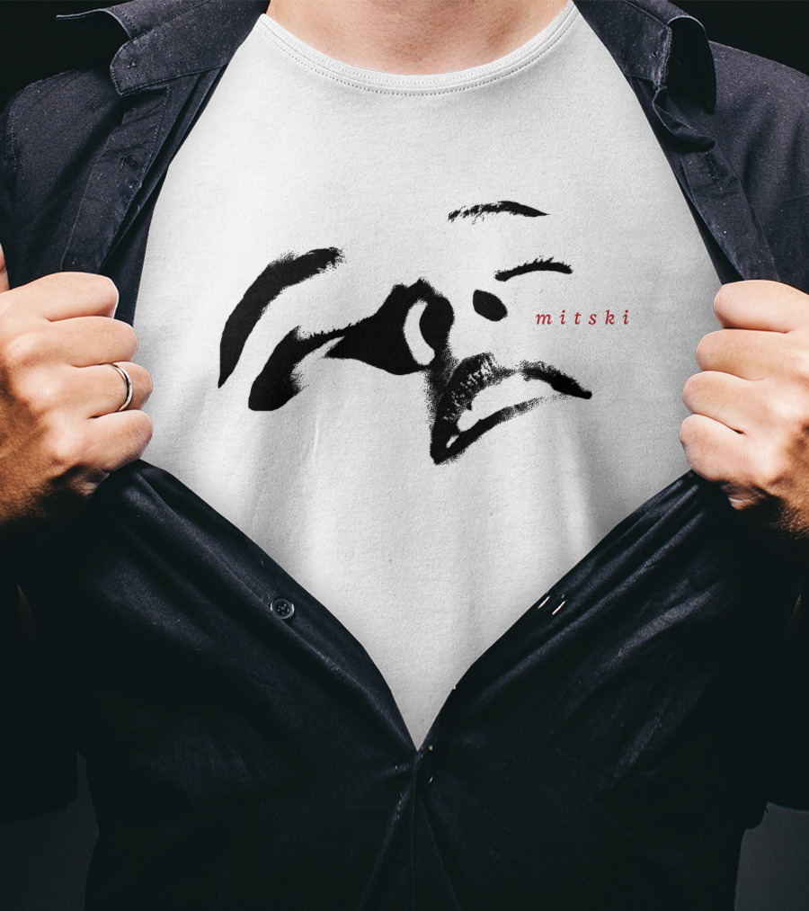 Mitski Abstract Face Brushstrokes T-Shirt