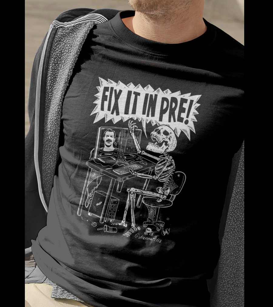 Vienna Pitts Valentina Vee Fix It In Pre Skeleton Editing T-Shirt