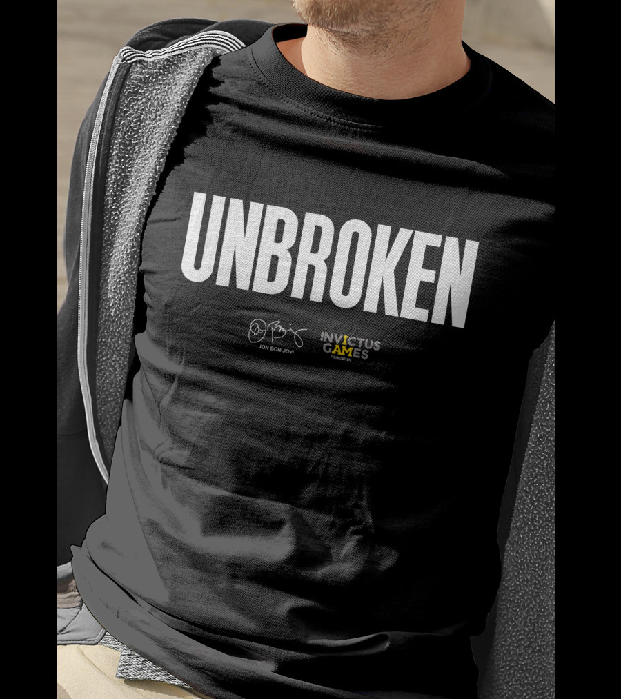Unbroken Jon Bon Jovi Invictus Games Foundation T-Shirt