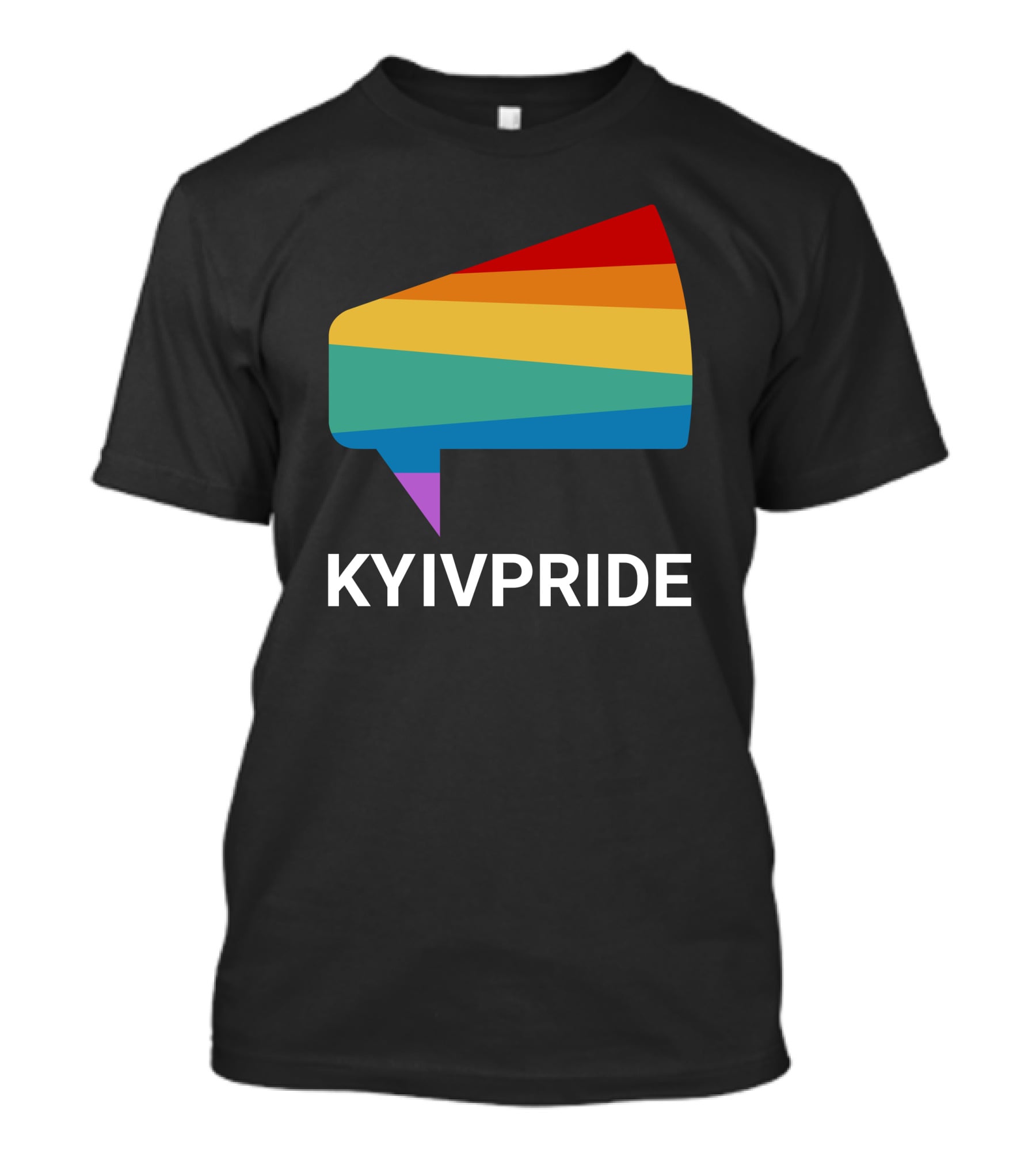 Kyiv Pride Rainbow Megaphone Shirleene Robinson T-Shirt