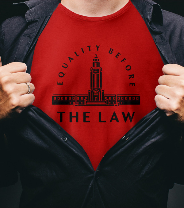 Adam Morfeld Merch Equality Before The Law Senator Megan Hunt Nebraska Capitol T-Shirt