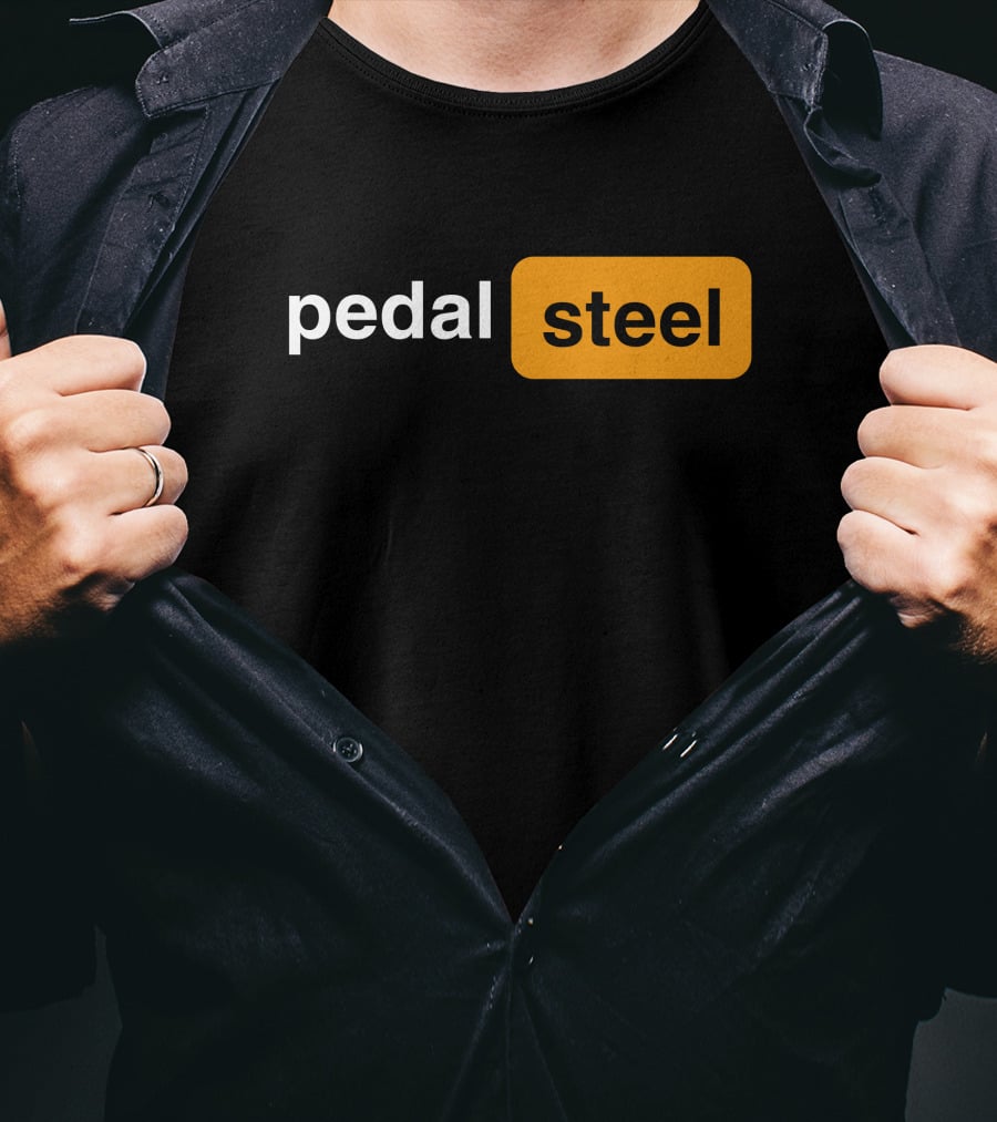 Pedal Steel Hippies And Cowboys Merch Pedal Steel T-Shirt