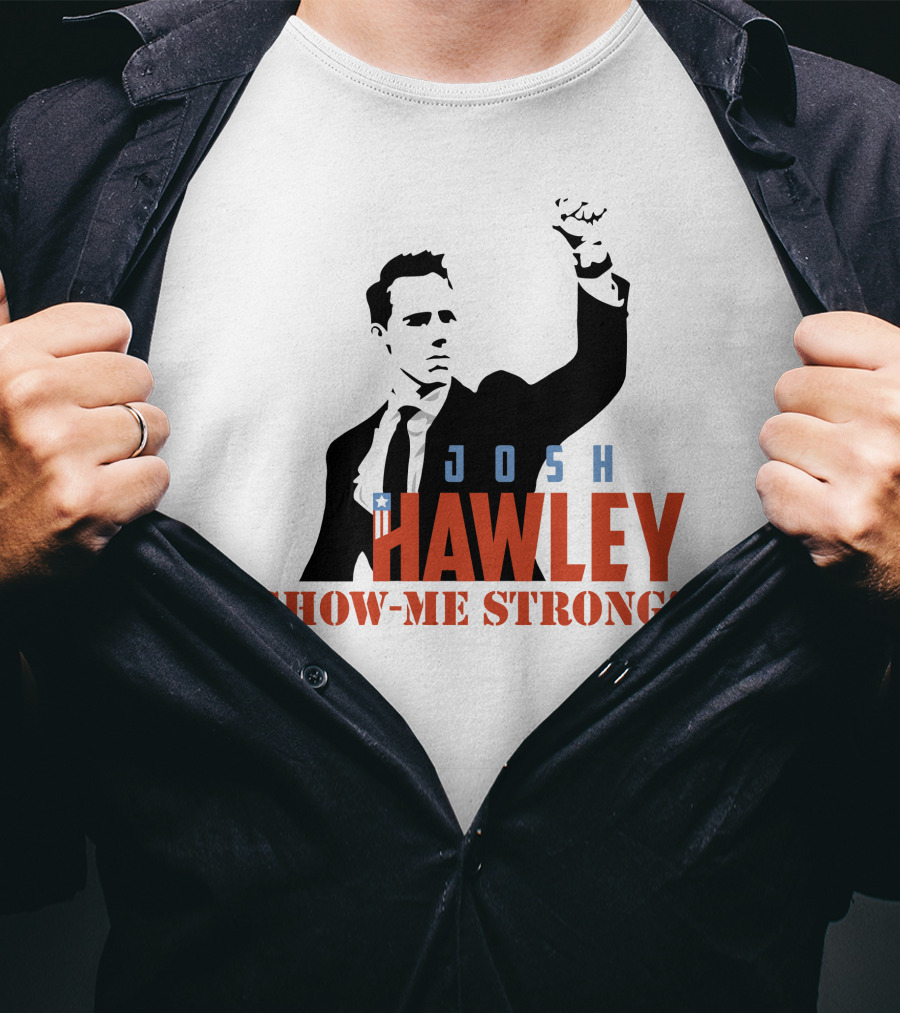 Josh Hawley Show-Me Strong Missouri Fist Raised Iconic T-Shirt