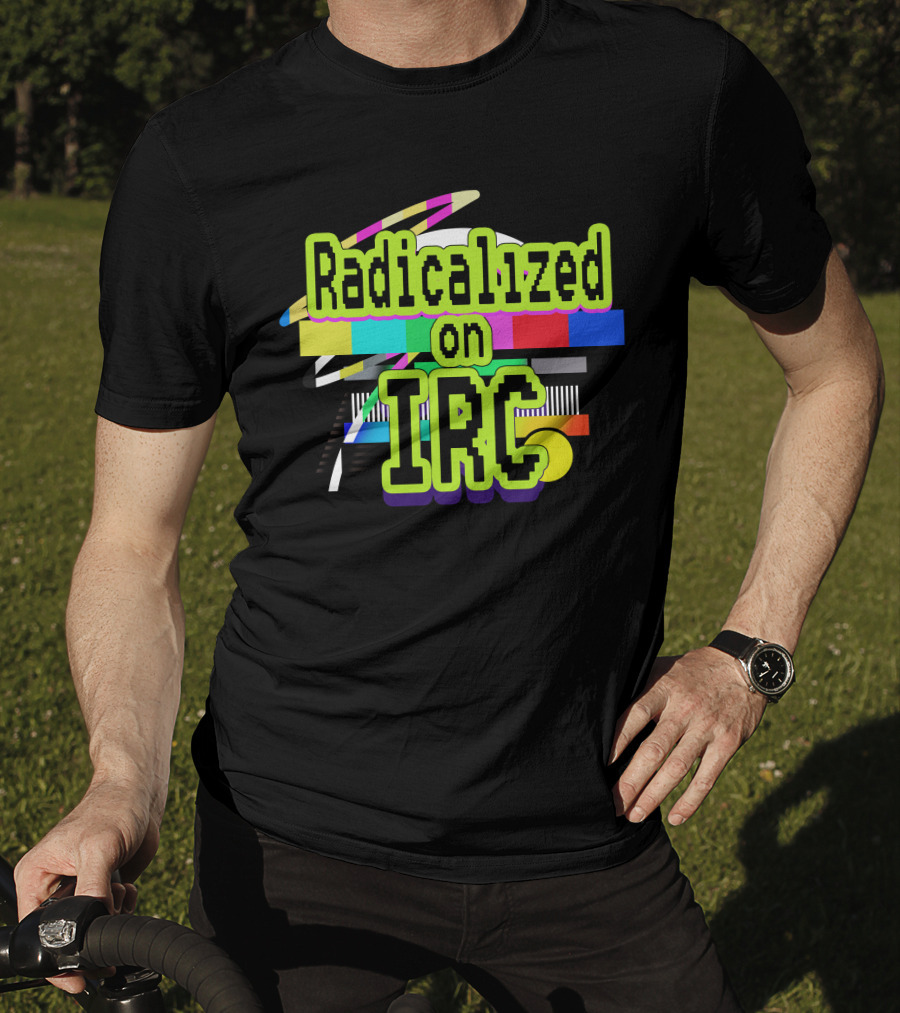 Radicalized On IRC Bright Geometric Abstract T-Shirt