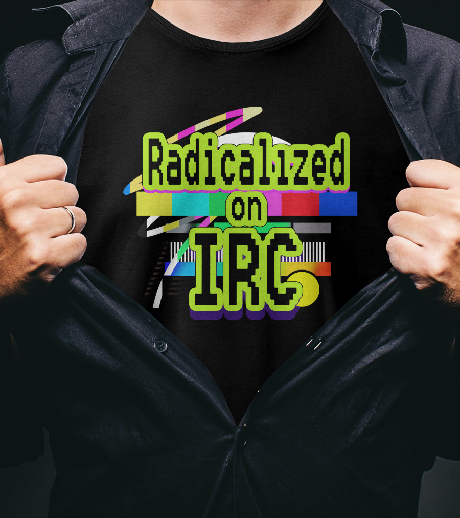 Radicalized On IRC Bright Geometric Abstract T-Shirt