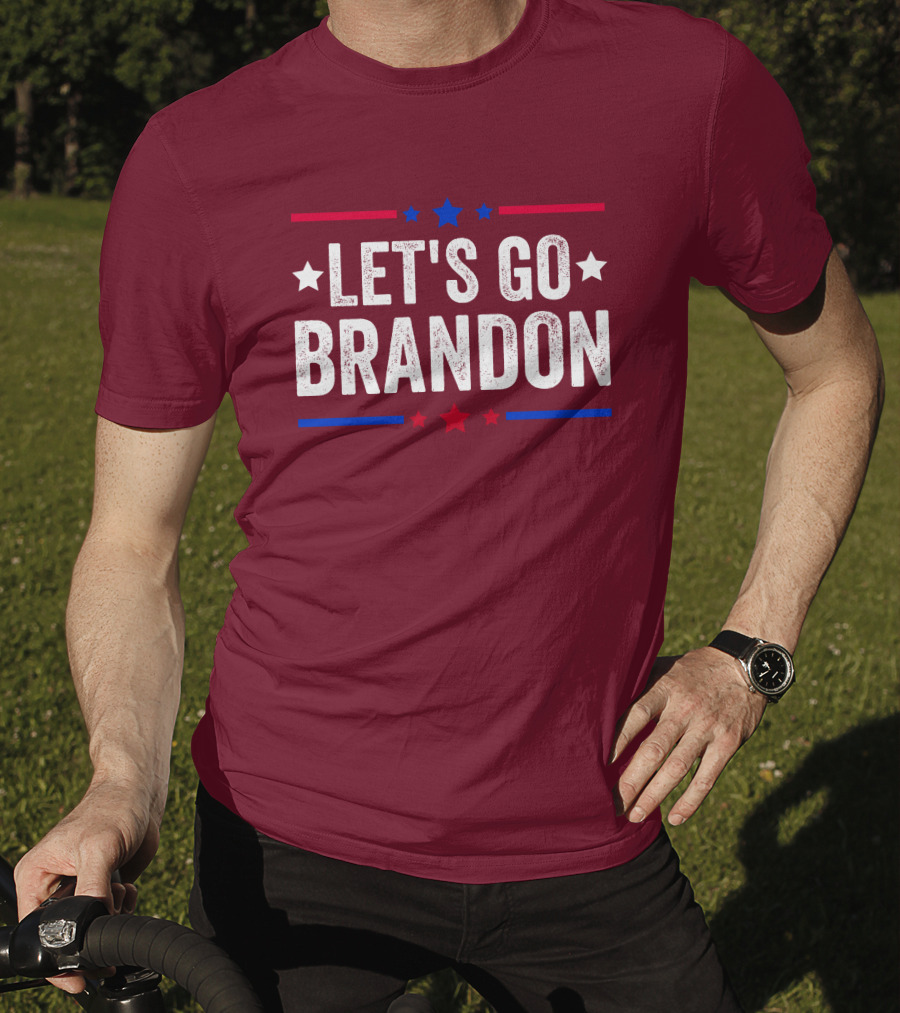 Manny Machado Let's Go Brandon Stars Stripes Red Blue White T-Shirt