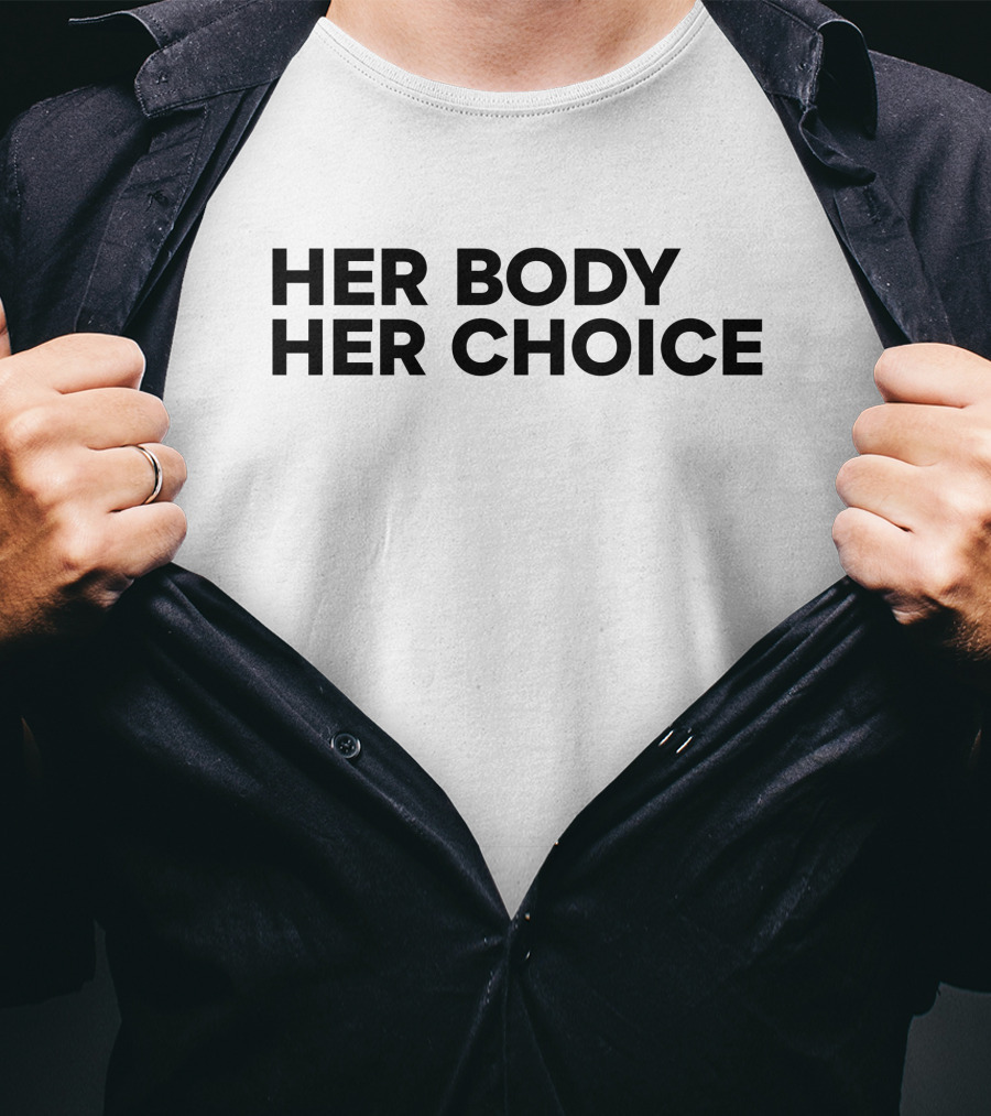 Pink Ollero Her Body Her Choice T-Shirt