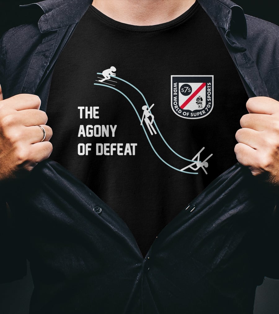 The Agony Of Defeat Wide World Of Super 7s Sports Ski Jump T-Shirt
