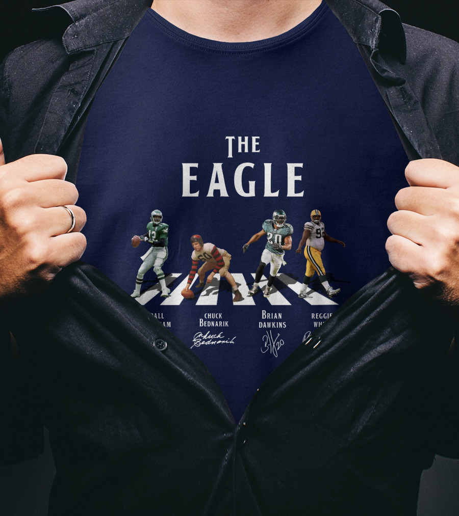 The Eagle Randall Cunningham Chuck Bednarik Brian Dawkins Reggie White NFL T-Shirt