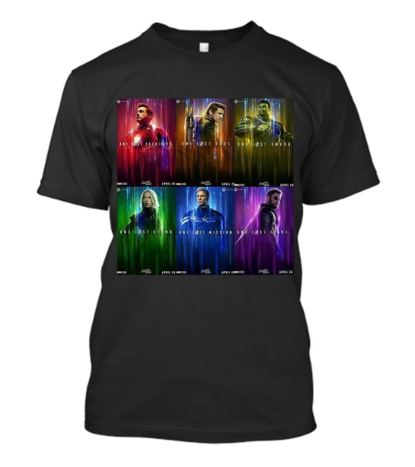 Avenger One Last Sacrifice Shot Smash Stand Mission Fight Marvel Studios April 26 T-Shirt