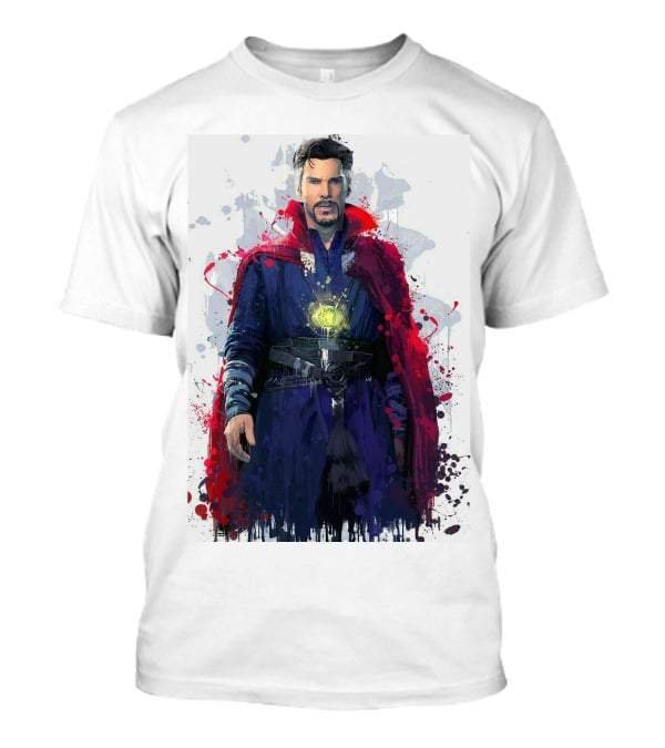 Doctor Strange Spellbinding Red Cloak And Magic Artistry T-Shirt