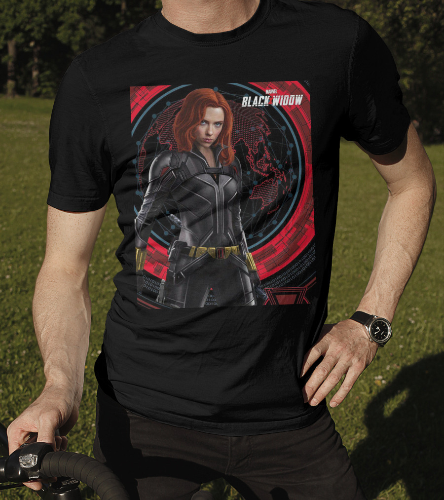 Marvel Black Widow Natasha Romanoff Avengers Iconic Suit T-Shirt