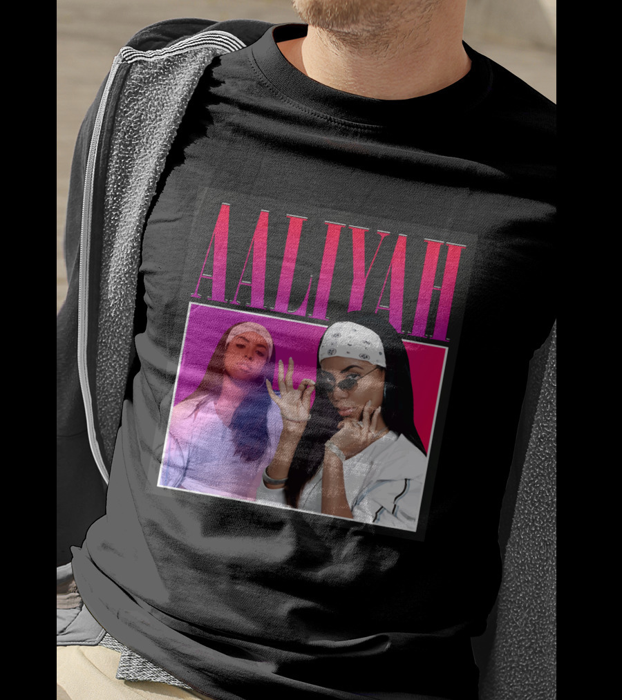 Aaliyah Pink And Red Gradient Bandana T-Shirt