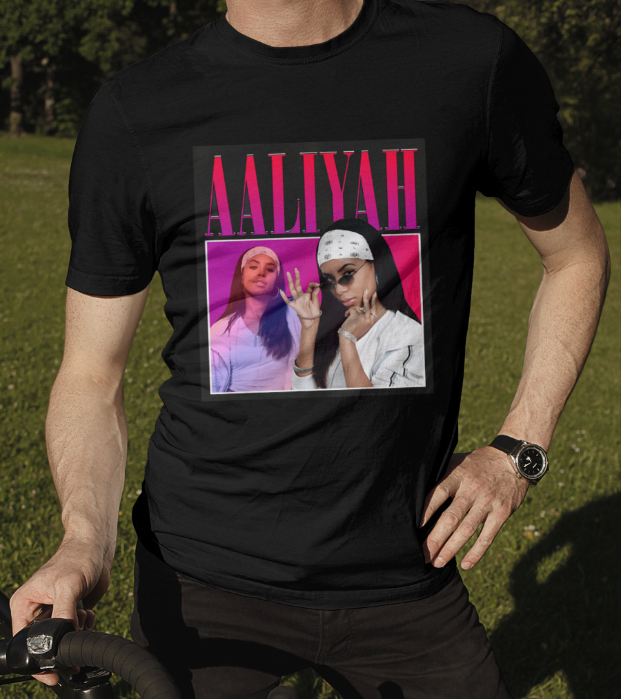 Aaliyah Pink And Red Gradient Bandana T-Shirt