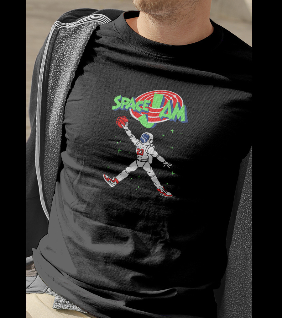 Space Jam Astronaut Basketball Crossover T-Shirt