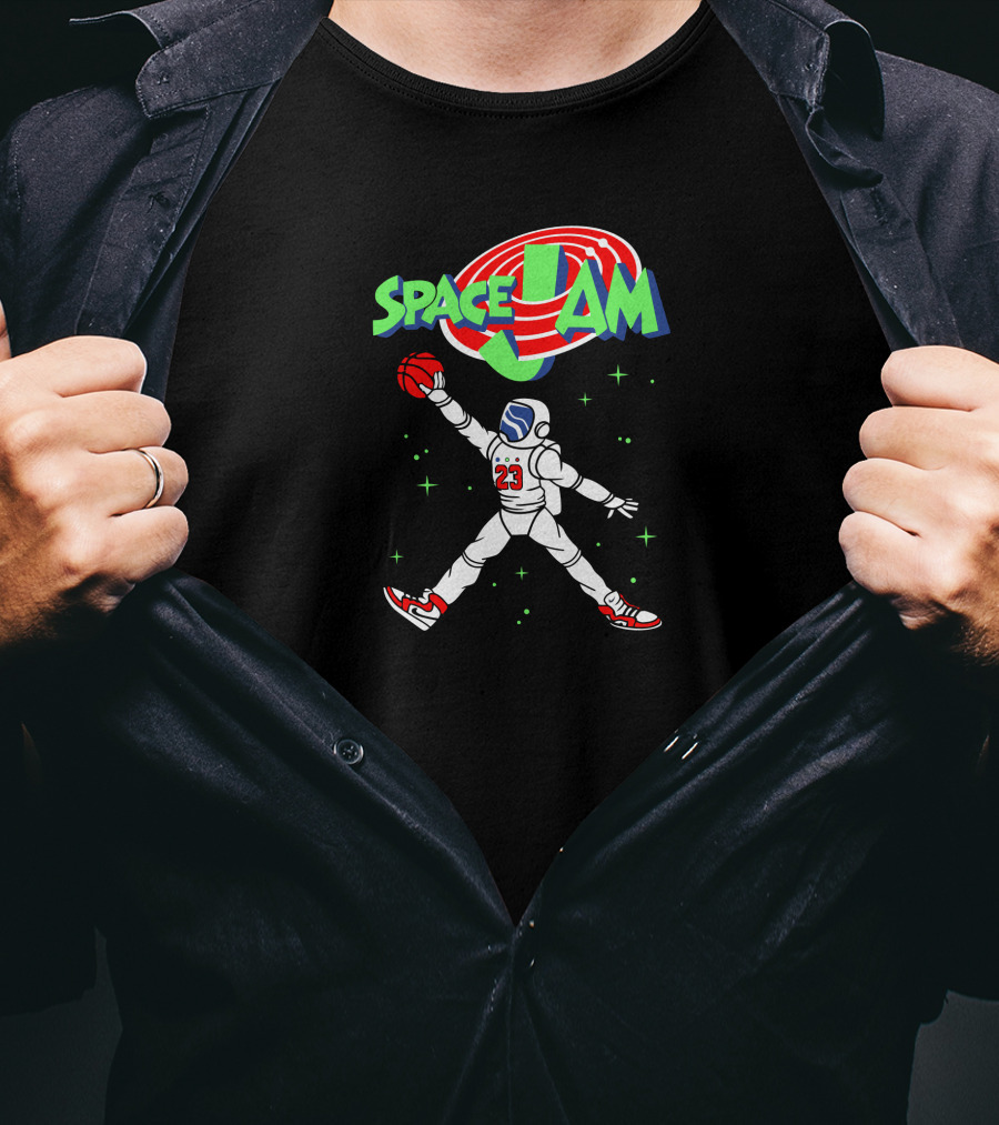 Space Jam Astronaut Basketball Crossover T-Shirt