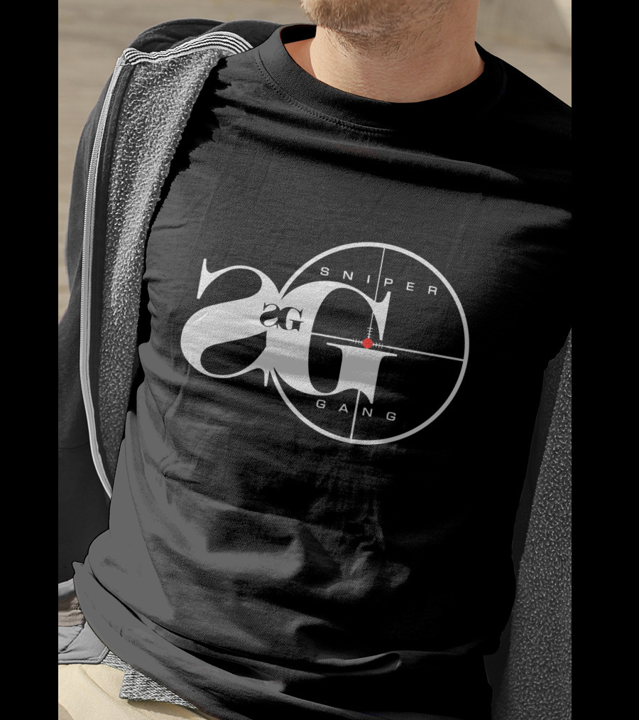 Sniper Gang Logo 2G With Crosshair T-Shirt
