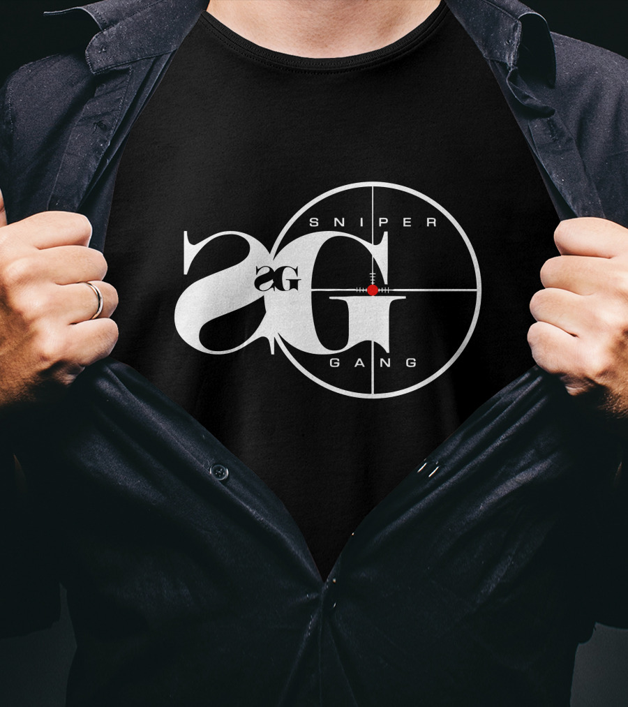 Sniper Gang Logo 2G With Crosshair T-Shirt